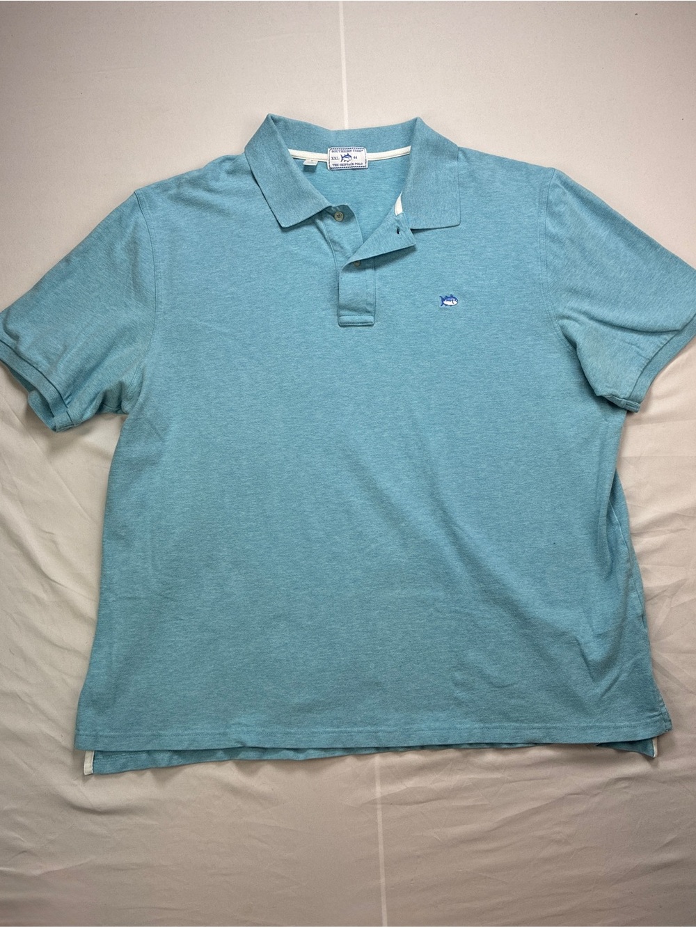 Southern Tide The Skipjack Polo - Light Blue/Tealish